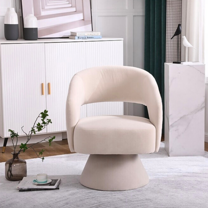 Modern Round Barrel Accent Chair for Living Room Bedroom_1