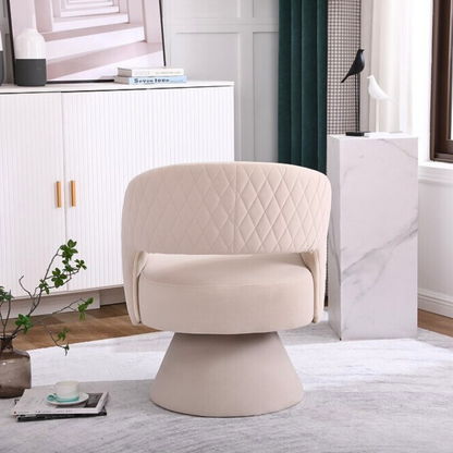 Modern Round Barrel Accent Chair for Living Room Bedroom_2