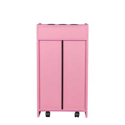Locking Beauty Salon Storage Cabinet Hair Dryer Holder with Drawer