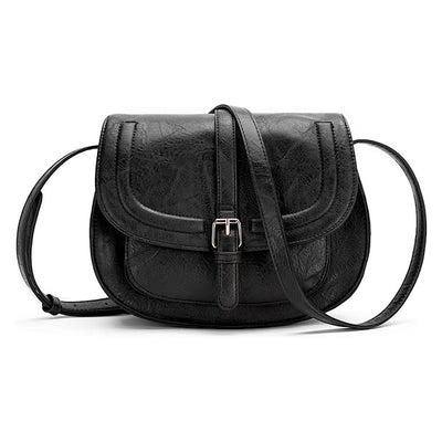 Vegan Leather Blair Foldover Buckle Crossbody Bag