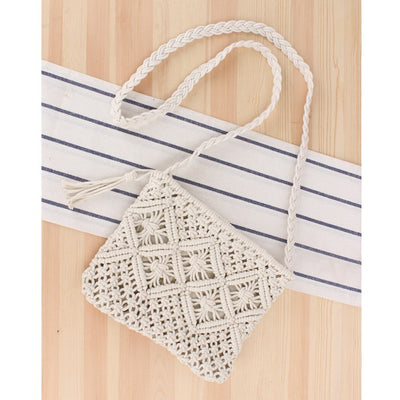 Giana Macrame Crossbody Bag - Fashions Envy
