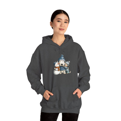 Snowman Puppy Hoodie - Adorable Winter Dog Sweatshirt