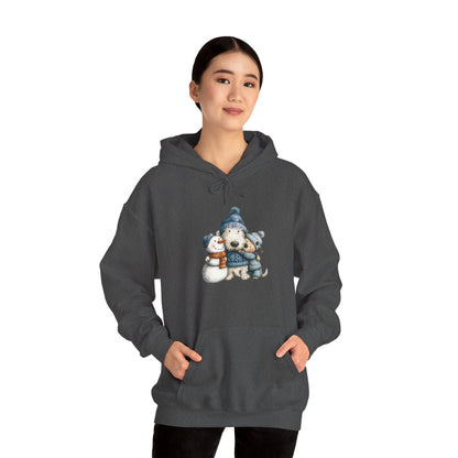 Snowman Puppy Hoodie - Adorable Winter Dog Sweatshirt