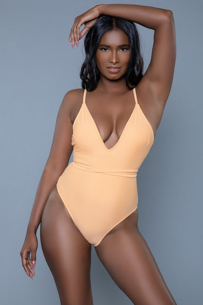 Addison V-neckline One Piece Swimsuit