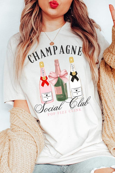 Champagne Social Club Graphic Short Sleeve T-Shirt