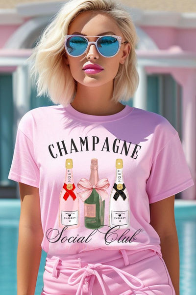 Champagne Social Club Graphic Short Sleeve T-Shirt