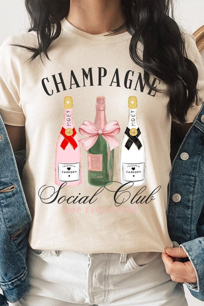 Champagne Social Club Graphic Short Sleeve T-Shirt