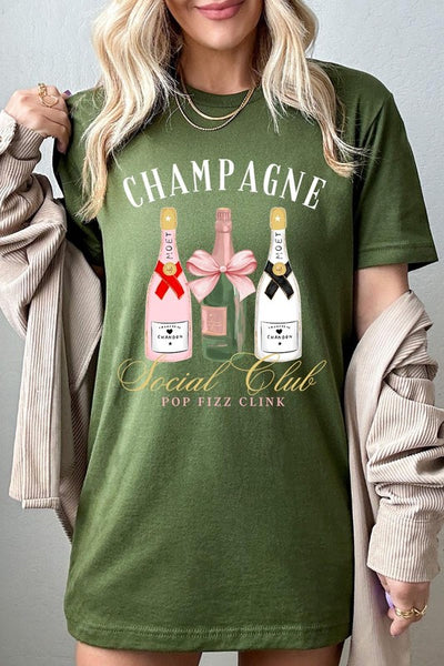 Champagne Social Club Graphic Short Sleeve T-Shirt