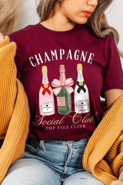 Champagne Social Club Graphic Short Sleeve T-Shirt