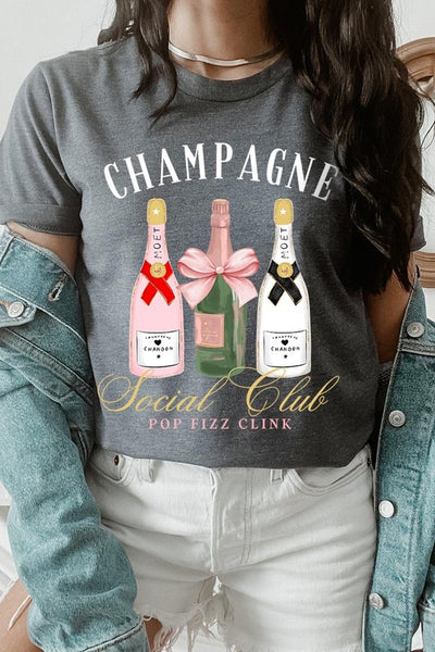 Champagne Social Club Graphic Short Sleeve T-Shirt