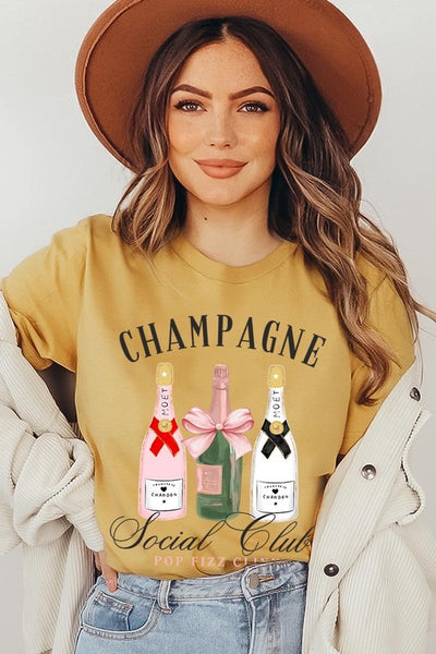 Champagne Social Club Graphic Short Sleeve T-Shirt