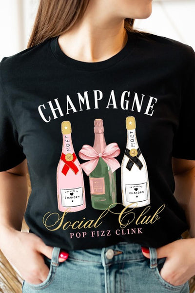 Champagne Social Club Graphic Short Sleeve T-Shirt
