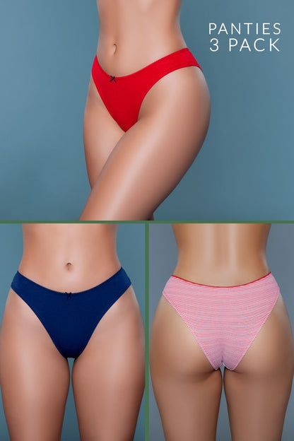 Talia 3 Pack Bikini Brief