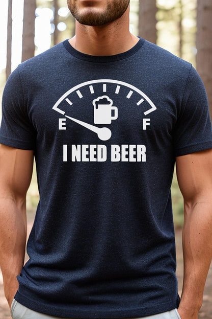 Mens I Need Beer Graphic Tee