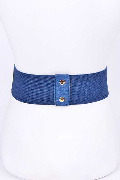 Denim Elastic Lace-Up Corset Belt