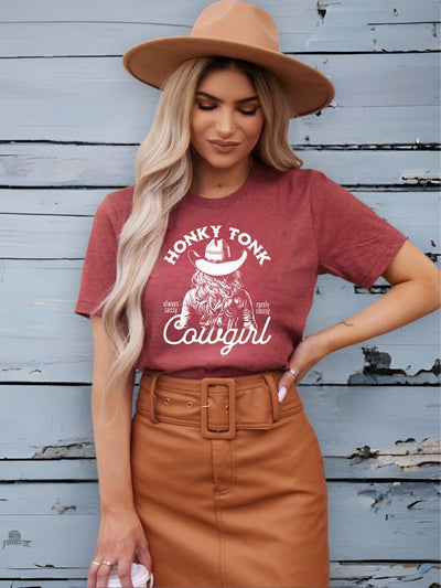 Honky Tonk Cowgirl Graphic Tee