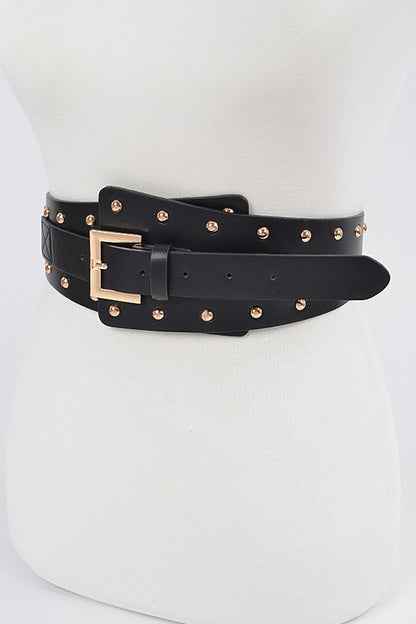 Studded Iconic Wide Corset Belt