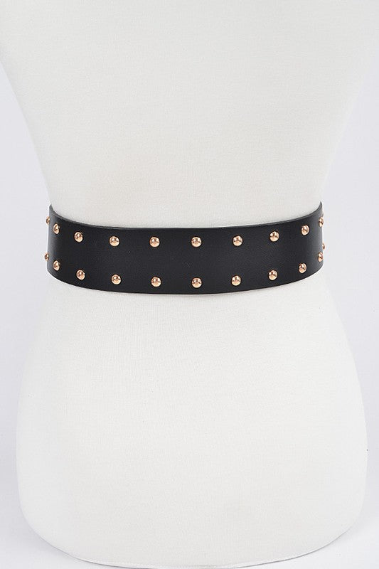 Studded Iconic Wide Corset Belt