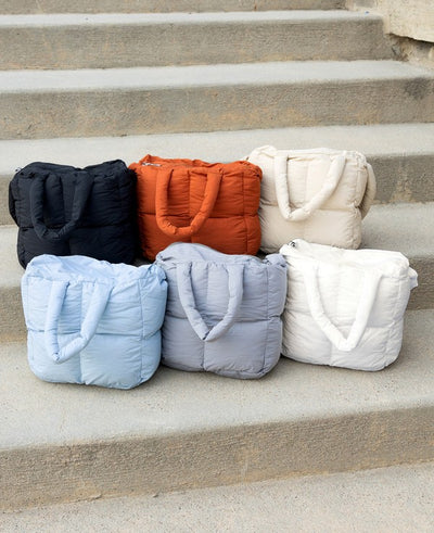 Jacie Puffer Crossbody Mini Tote - Fashions Envy