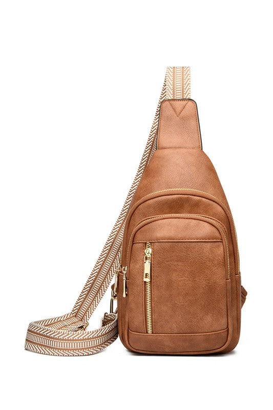 Soft Vegan Leather Genevieve Sling Crossbody