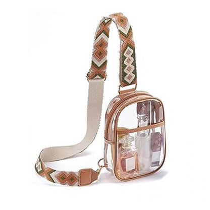 Rear Zip Access Noelle Clear Stadium Sling