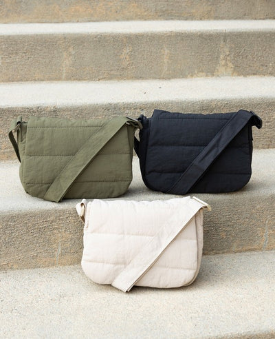 Magnetic Clasp Afton Foldover Quilted Crossbody - Fashions Envy