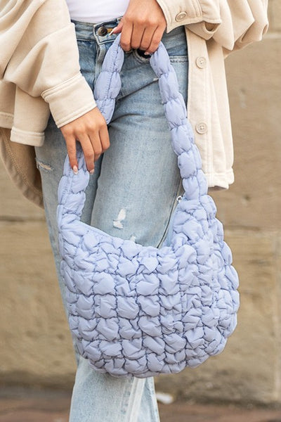 Dale Quilted Puffer Shoulder Bag - Fashions Envy