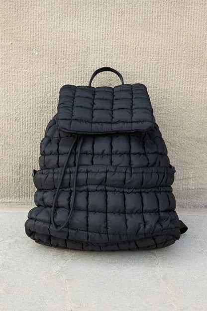 Top Handle Stevie Quilted Puffer Backpack