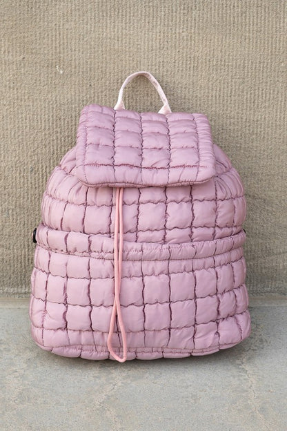 Top Handle Stevie Quilted Puffer Backpack