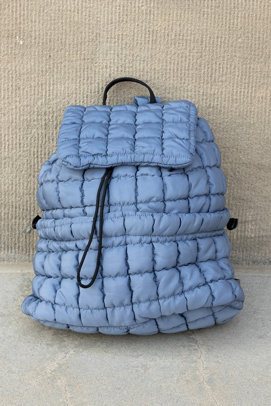 Top Handle Stevie Quilted Puffer Backpack