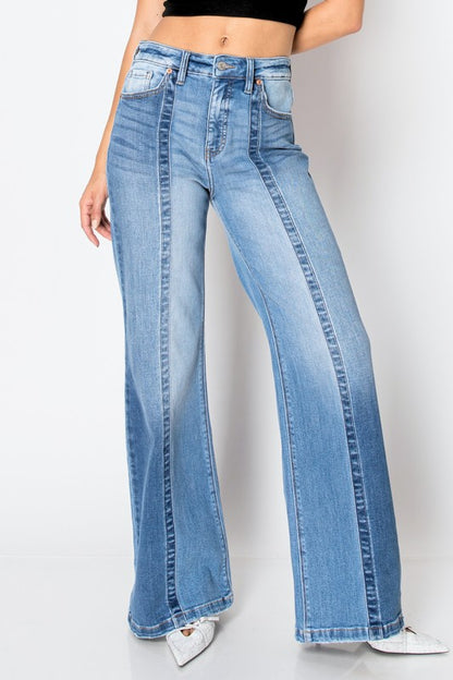 Tummy Control 90's Vintage High Rise Wide Leg Denim Jeans