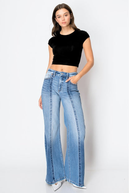 Tummy Control 90's Vintage High Rise Wide Leg Denim Jeans