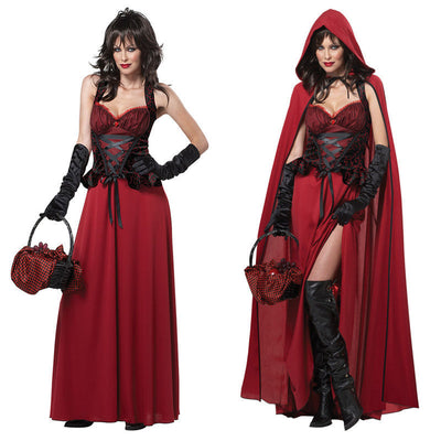 Red Riding Hood Costume - Halloween Outfit with Cape