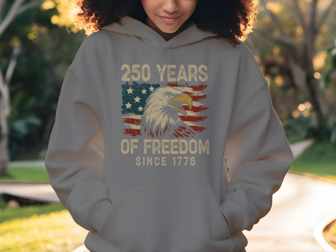 Comfort Colors Freedom 250 - Bald Eagle Hoodie