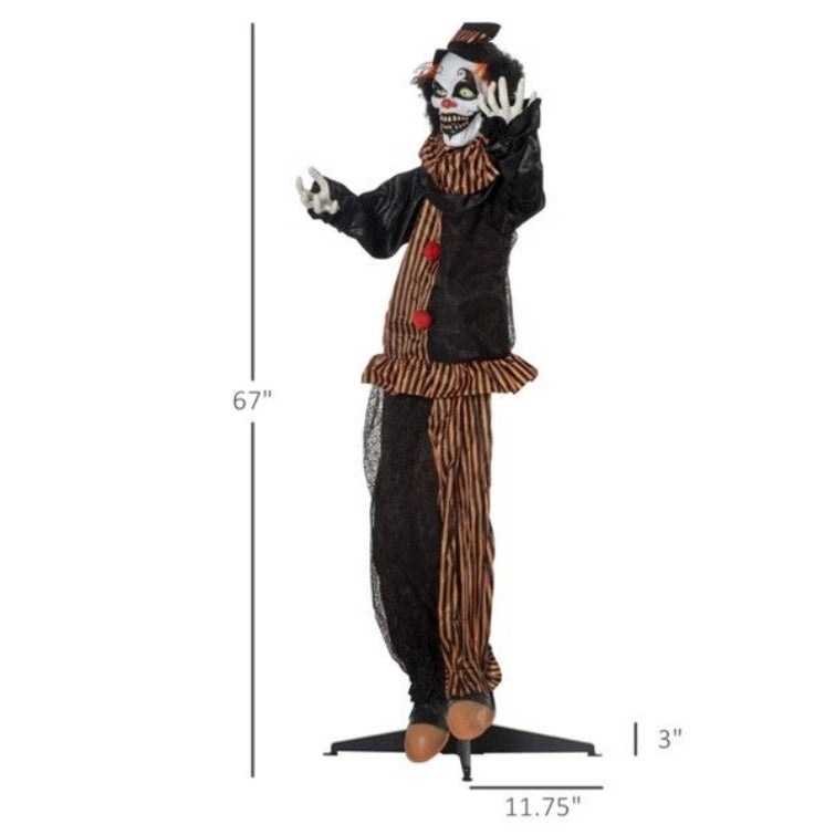 Motion Activated Talking Scary Clown - Halloween Decoration - Fashions Envy