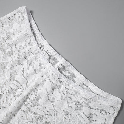 Lace See-Through Set - Blouse and Pants Intimate Wear
