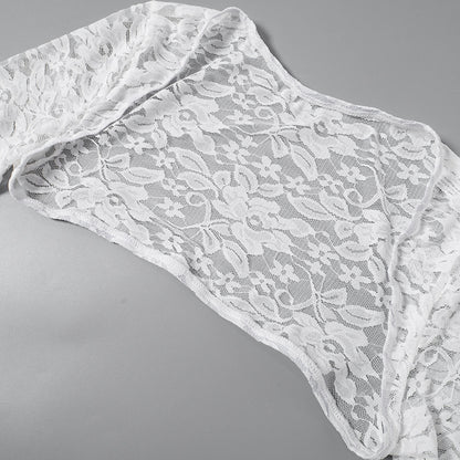 Lace See-Through Set - Blouse and Pants Intimate Wear