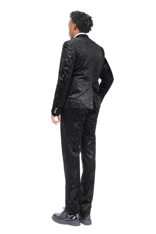 Mens Luxury Style Suit Set with Matching Pants - Fashions Envy