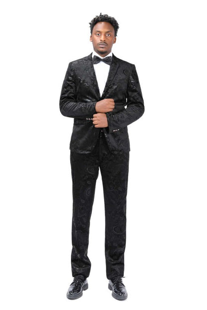 Mens Luxury Style Suit Set with Matching Pants - Fashions Envy