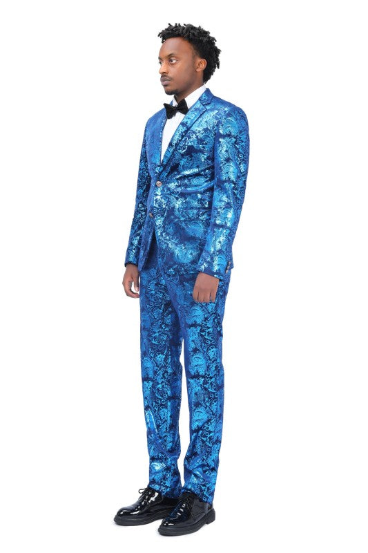 Mens Luxury Style Suit Set with Matching Pants - Fashions Envy