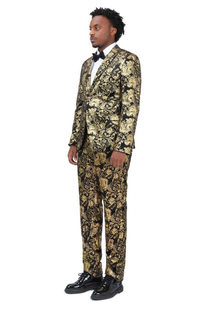 Mens Luxury Style Suit Set with Matching Pants - Fashions Envy