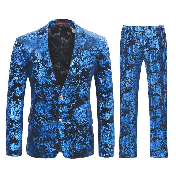 Mens Luxury Style Suit Set with Matching Pants - Fashions Envy