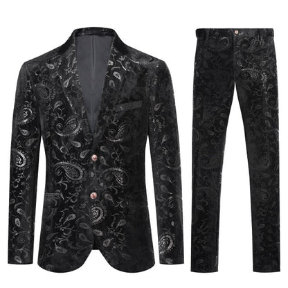 Mens Luxury Style Suit Set with Matching Pants - Fashions Envy