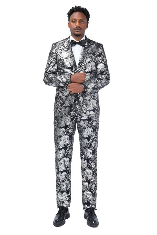 Mens Luxury Style Suit Set with Matching Pants - Fashions Envy