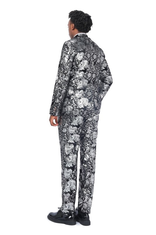 Mens Luxury Style Suit Set with Matching Pants - Fashions Envy