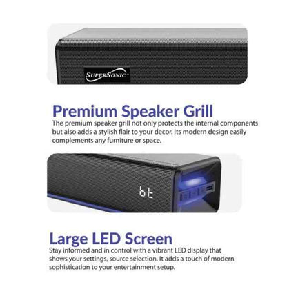 Supersonic 31.5-Inch 60W Bluetooth Soundbar - Fashions Envy