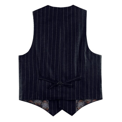 Mens Formal 3 Piece Pinstripe 2 Button Suit - Fashions Envy