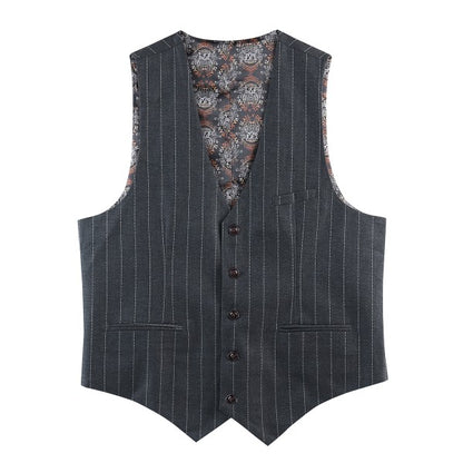 Mens Formal 3 Piece Pinstripe 2 Button Suit - Fashions Envy