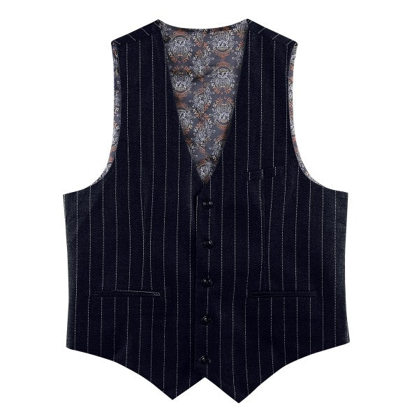 Mens Formal 3 Piece Pinstripe 2 Button Suit - Fashions Envy