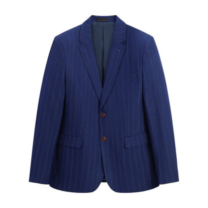 Mens Formal 3 Piece Pinstripe 2 Button Suit - Fashions Envy